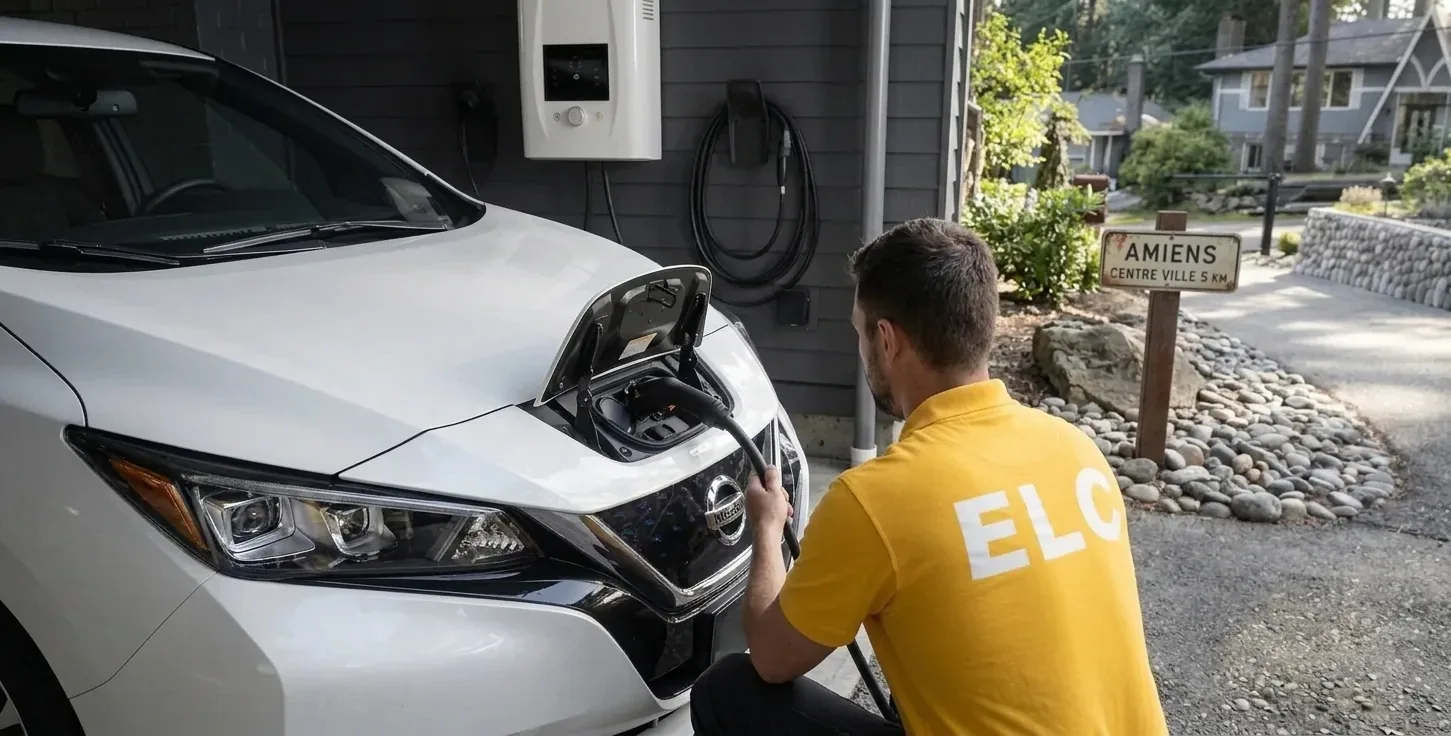 Borne de recharge IRVE à Courbevoie